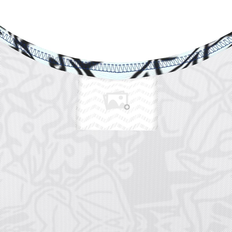 floral swimsuit - black / pale blue