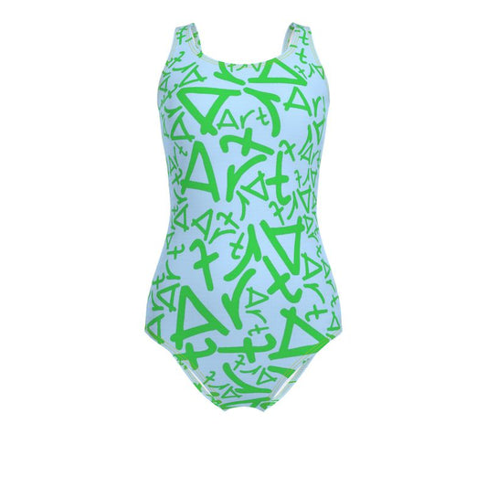 Swimsuit - Art Blue / Green