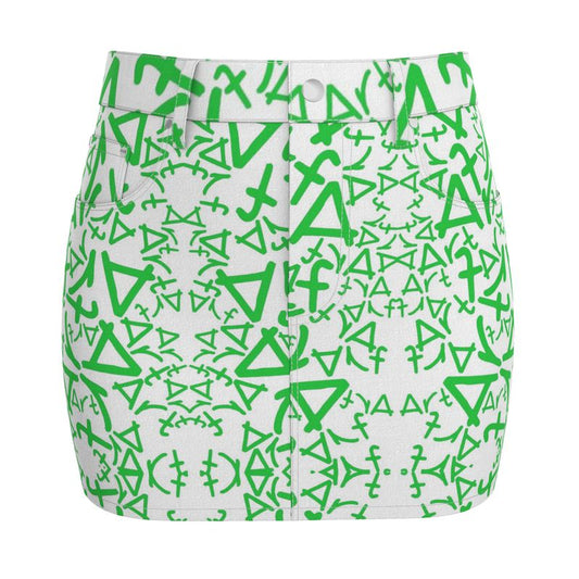 Denim mini skirt - Art