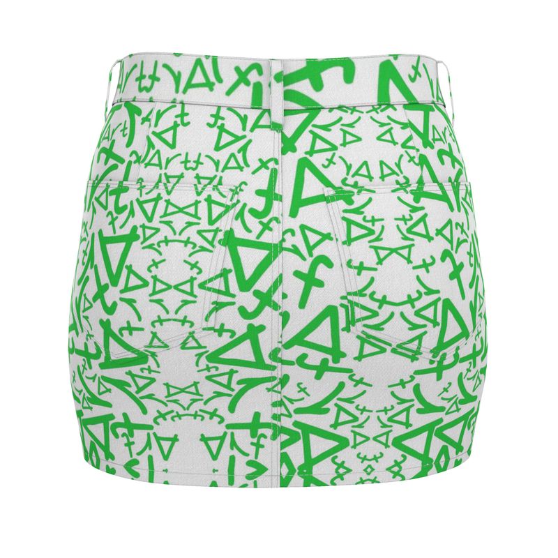 Denim mini skirt - Art