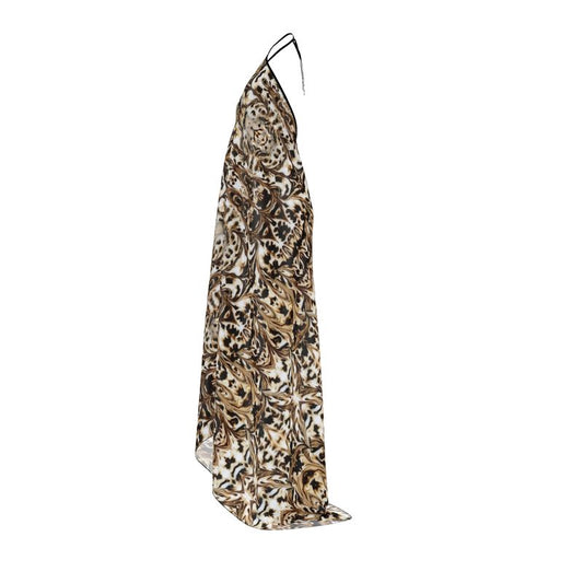 Elegant long dress with train