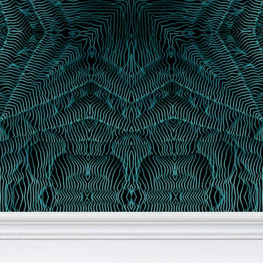 WALLPAPER- BLUE THREADS