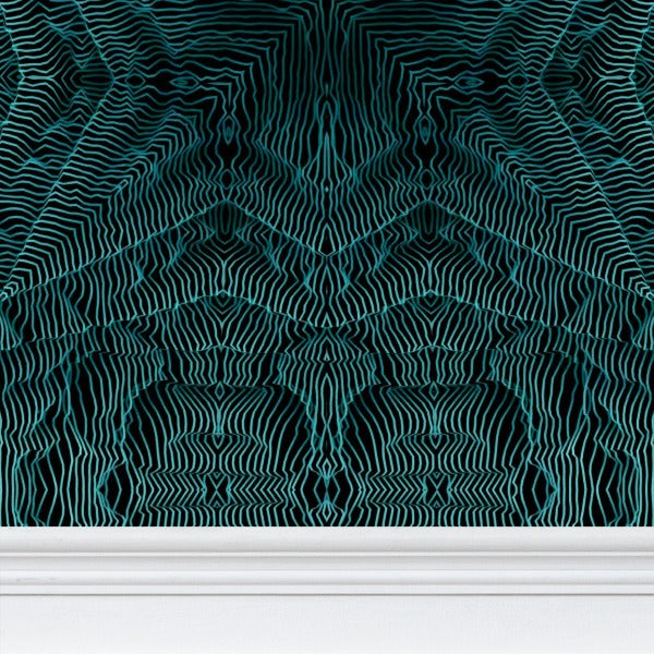 WALLPAPER- BLUE THREADS