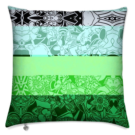 CUSHION - FLOWER STRIPE