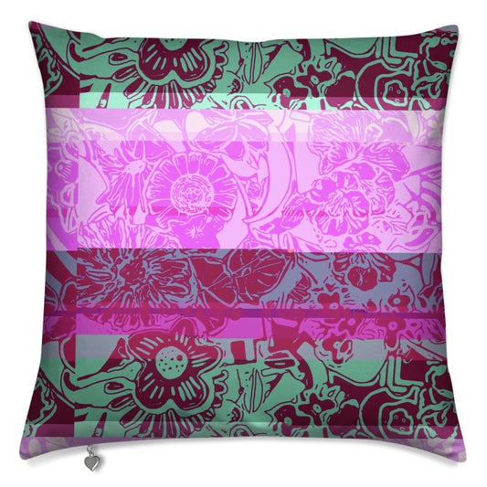 CUSHION - GLITCHED FLOWERS