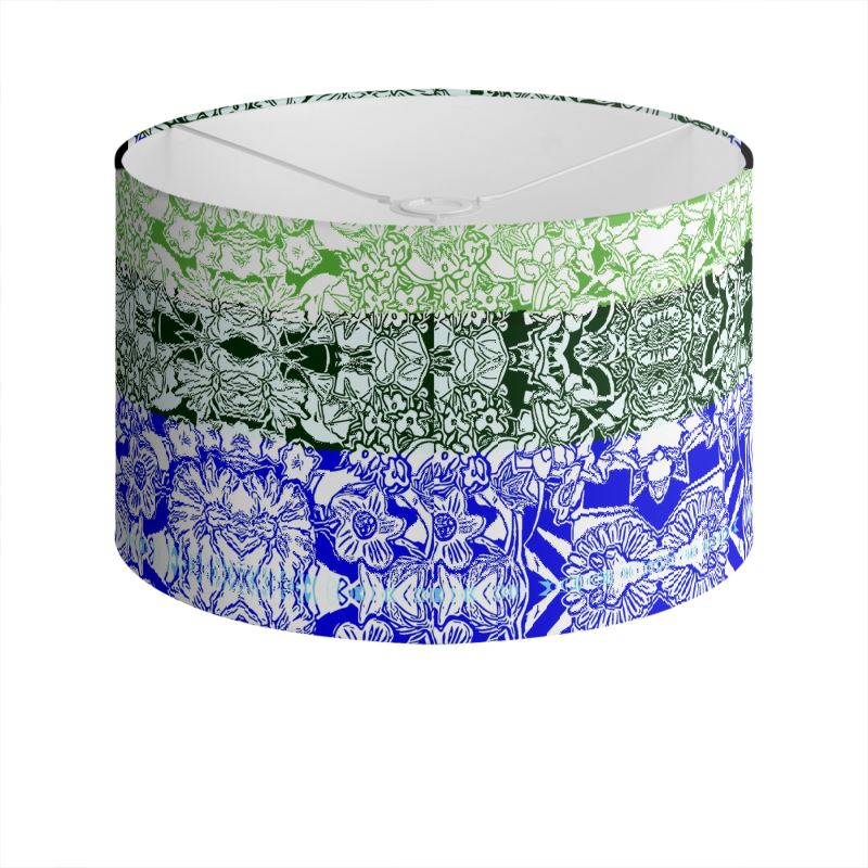 LAMP SHADE - FLOWER STRIPES